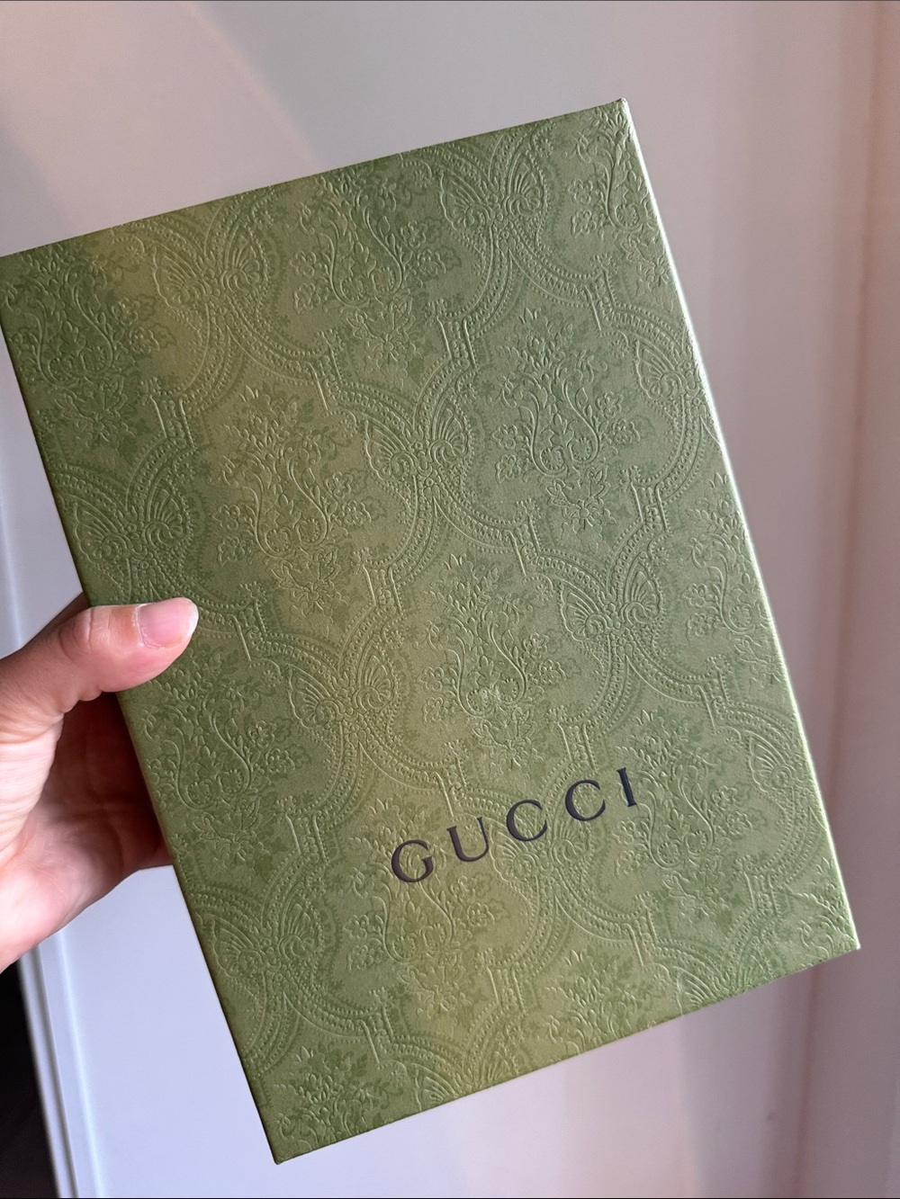 Gucci Green Box Authentic Small Bag size